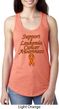 Support Leukemia Cancer Awareness Ladies Ideal Racerback