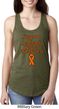 Support Leukemia Cancer Awareness Ladies Ideal Racerback