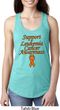 Support Leukemia Cancer Awareness Ladies Ideal Racerback