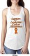 Support Leukemia Cancer Awareness Ladies Ideal Racerback