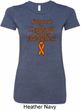 Support Leukemia Cancer Awareness Ladies Longer Length Shirt