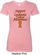 Support Leukemia Cancer Awareness Ladies Longer Length Shirt