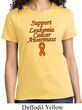 Support Leukemia Cancer Awareness Ladies T-shirt