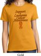 Support Leukemia Cancer Awareness Ladies T-shirt