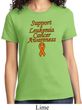Support Leukemia Cancer Awareness Ladies T-shirt