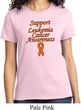 Support Leukemia Cancer Awareness Ladies T-shirt