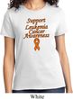 Support Leukemia Cancer Awareness Ladies T-shirt