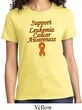Support Leukemia Cancer Awareness Ladies T-shirt
