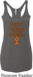 Support Leukemia Cancer Awareness Ladies Tri Blend Racerback