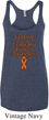 Support Leukemia Cancer Awareness Ladies Tri Blend Racerback