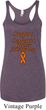 Support Leukemia Cancer Awareness Ladies Tri Blend Racerback