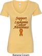 Support Leukemia Cancer Awareness Ladies V-neck