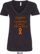 Support Leukemia Cancer Awareness Ladies V-neck