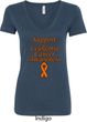 Support Leukemia Cancer Awareness Ladies V-neck