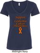 Support Leukemia Cancer Awareness Ladies V-neck
