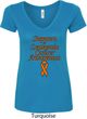 Support Leukemia Cancer Awareness Ladies V-neck