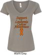 Support Leukemia Cancer Awareness Ladies V-neck