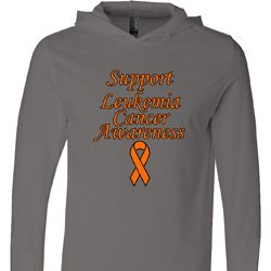 Support Leukemia Cancer Awareness Lightweight Hoodie