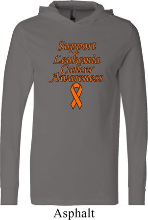 Support Leukemia Cancer Awareness Lightweight Hoodie