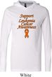 Support Leukemia Cancer Awareness Lightweight Hoodie