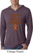Support Leukemia Cancer Awareness Lightweight Hoodie Tee
