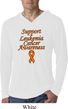 Support Leukemia Cancer Awareness Lightweight Hoodie Tee
