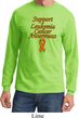Support Leukemia Cancer Awareness Long Sleeve