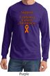Support Leukemia Cancer Awareness Long Sleeve