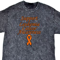 Support Leukemia Cancer Awareness Mineral Tie Dye Shirt