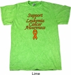 Support Leukemia Cancer Awareness Mineral Tie Dye Shirt