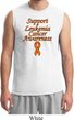 Support Leukemia Cancer Awareness Muscle Shirt