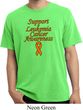 Support Leukemia Cancer Awareness Pigment Dyed T-shirt