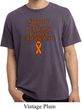 Support Leukemia Cancer Awareness Pigment Dyed T-shirt