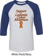 Support Leukemia Cancer Awareness Raglan Shirt