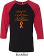 Support Leukemia Cancer Awareness Raglan Shirt