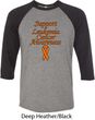 Support Leukemia Cancer Awareness Raglan Shirt