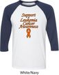 Support Leukemia Cancer Awareness Raglan Shirt