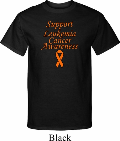 Support Leukemia Cancer Awareness Tall T-shirt