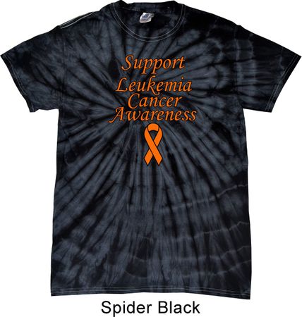 Support Leukemia Cancer Awareness Tie Dye Shirt