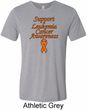 Support Leukemia Cancer Awareness Tri Blend Tee