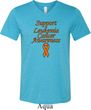 Support Leukemia Cancer Awareness Tri Blend V-neck