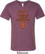 Support Leukemia Cancer Awareness Tri Blend V-neck