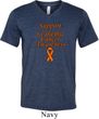 Support Leukemia Cancer Awareness Tri Blend V-neck
