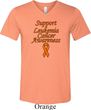 Support Leukemia Cancer Awareness Tri Blend V-neck
