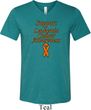 Support Leukemia Cancer Awareness Tri Blend V-neck