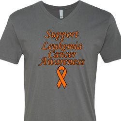 Support Leukemia Cancer Awareness V-neck
