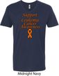 Support Leukemia Cancer Awareness V-neck