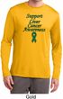 Support Liver Cancer Awareness Dry Wicking Long Sleeve