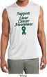Support Liver Cancer Awareness Dry Wicking Sleeveless Shirt