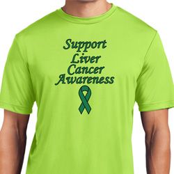 Support Liver Cancer Awareness Dry Wicking T-shirt